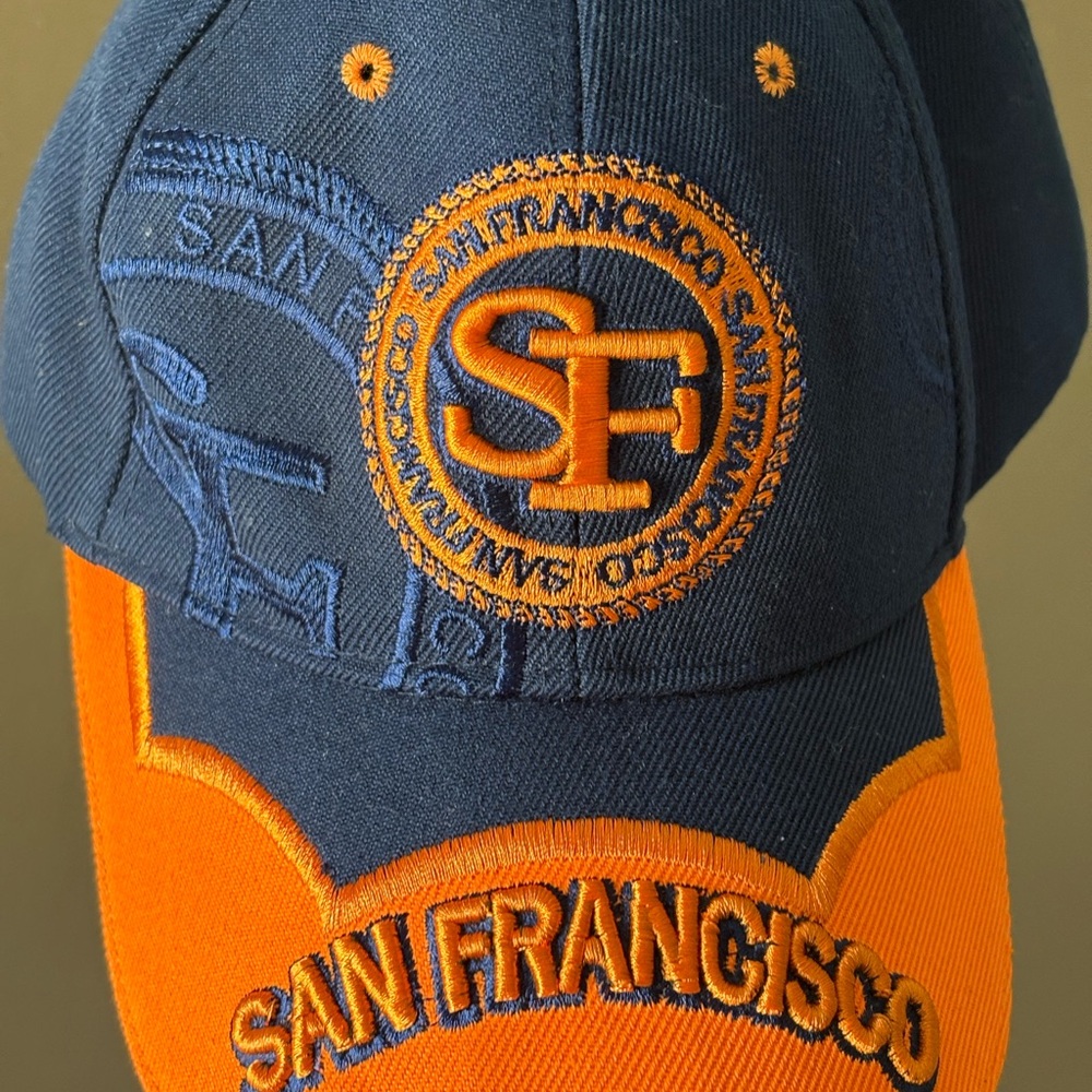 Navy Cap with Orange San Francisco